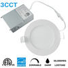 6 in. 15W White LED Recessed Ceiling Light Trim at Selectable 3CCT (3000K-4000K-5000K) (1000 Lumens)